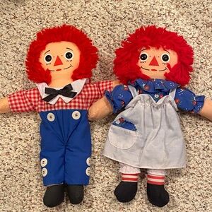 Raggedy Ann and Andy Plush Dolls